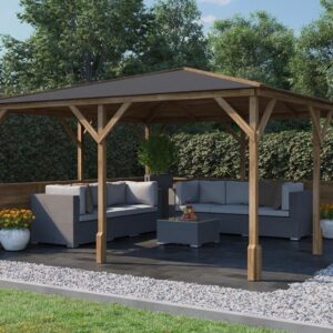 Utopia 400 Walled Gazebo Half Height