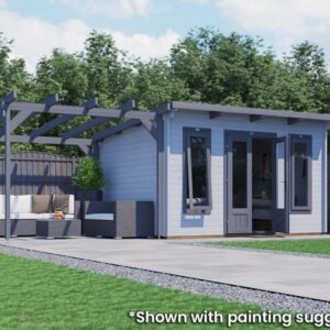 Vampire Log Cabin with Pergola