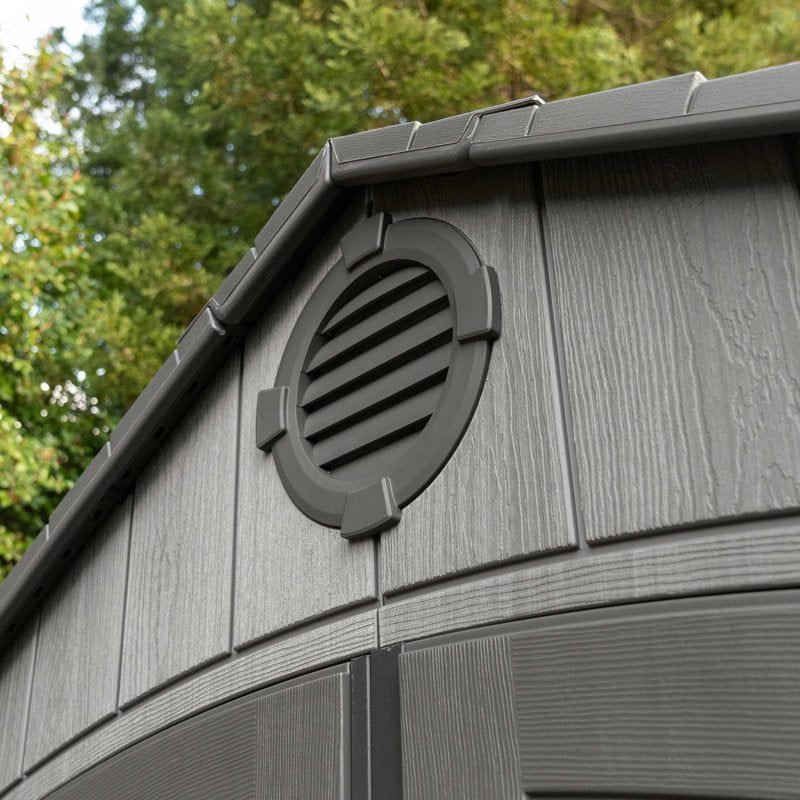 15 Ft. x 8 Ft. High-Density Polyethylene (Plastic) Steel Reinforced Outdoor Storage Shed - Image 5