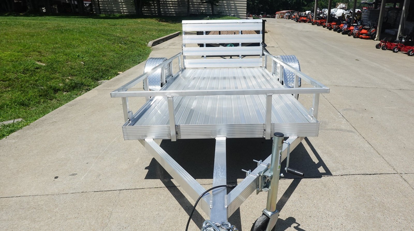 5′ x 10′ Aluminum Utility Trailer with Gate and Mag Wheels – 3500 lb Axle - Image 4