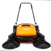 Generic Industrial Floor Sweeper with Triple Brooms 38 inch Outdoor and Indoor Sweeper