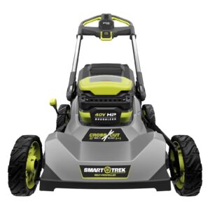 40V HP Brushless 21″ Cordless Battery Self-Propelled Lawn Mower with Dual Blades